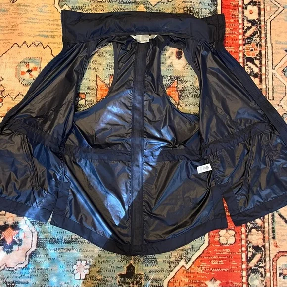 Athleta Hooded Zip Up Vest - Navy - S - Picture 7 of 10